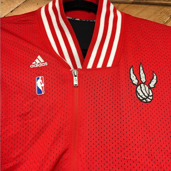 Toronto Raptors Warm Up Basketball Jacket NBA Adidas 6801W 14 - Picture 3 of 7